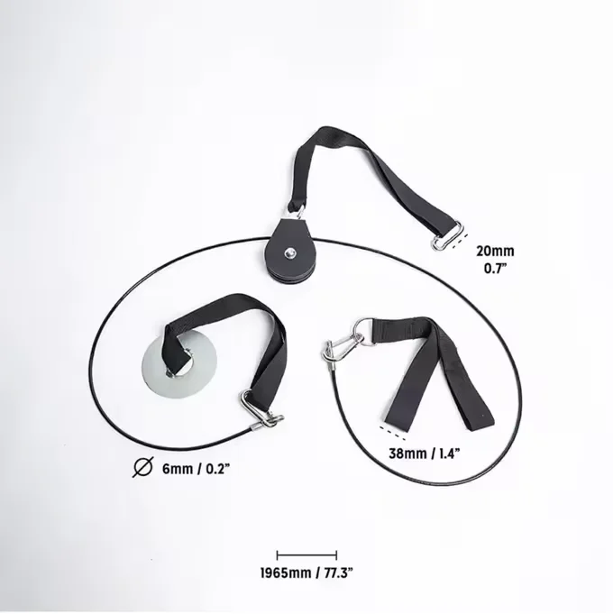 Cable Pulley System Home Gym, Lat Pull Down Attachment Weight Pulley Gym Cable Machine for Chest Arm Back Muscle