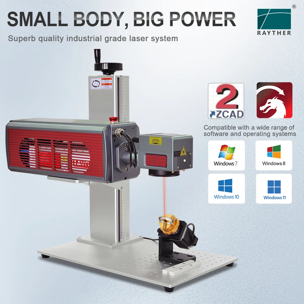 Portable Micro Laser Marking Machine 20W 30W 50W Metal Pen Gift Fiber UV CO2 Laser Marker for Sales