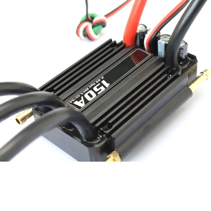 Electric boat motor speed control with BEC water cooled flycolor 150a esc