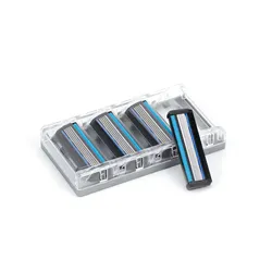 Blue Commodore 5 5+1Blade Razor Cartridges Stainless Steel Blades for Men