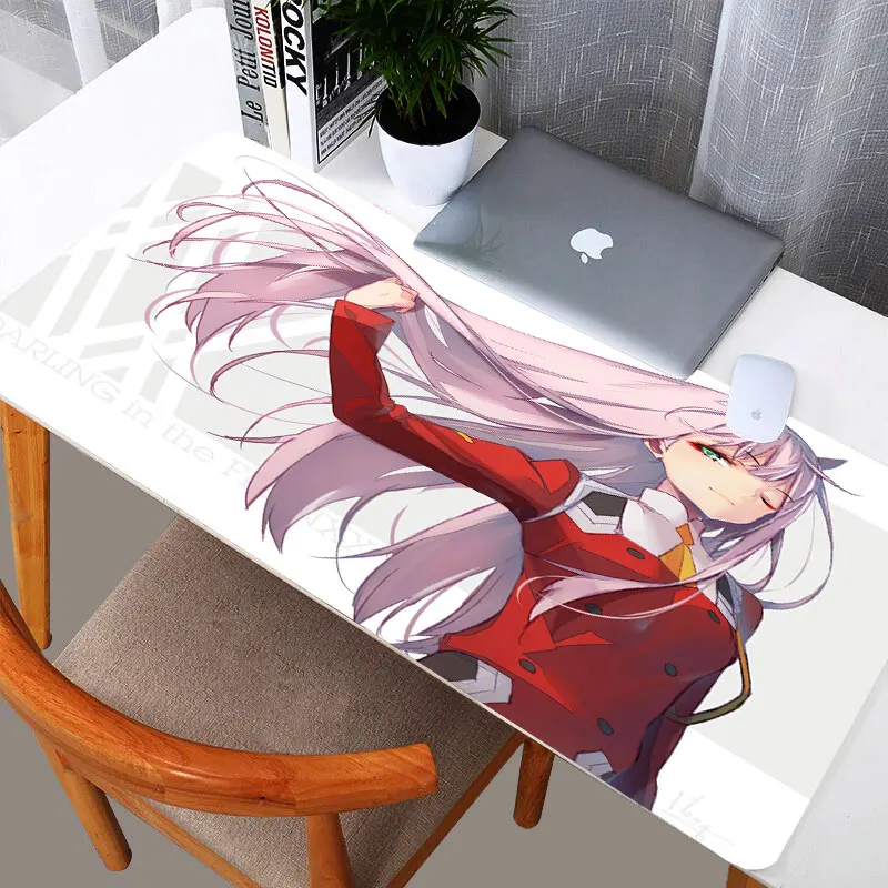 Zero Two Darling Computer Mouse Mat Anti-slip Anime Cartoon Gamer Laptop Mice Pad Mouse Mat MousePad Desktop manga Mouse Pad