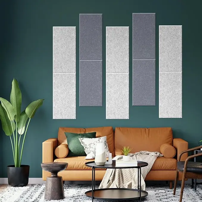 Cinema Studio Ceiling Wall Geometric Rectangle Hex Round Square Board Polyester Acoustic Panels