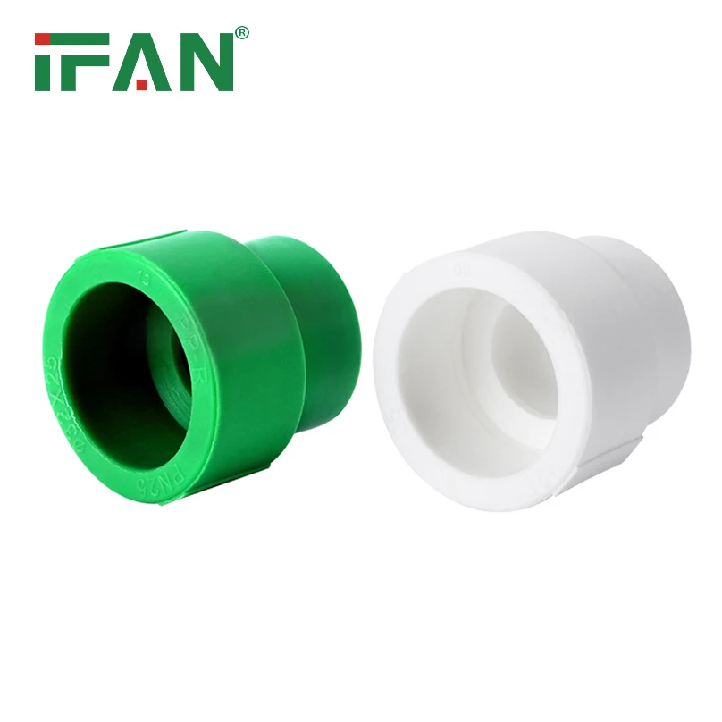 IFAN Factory Direct Sale PPR Green Reducer Socket 20-110mm PN25 PPR Fittings
