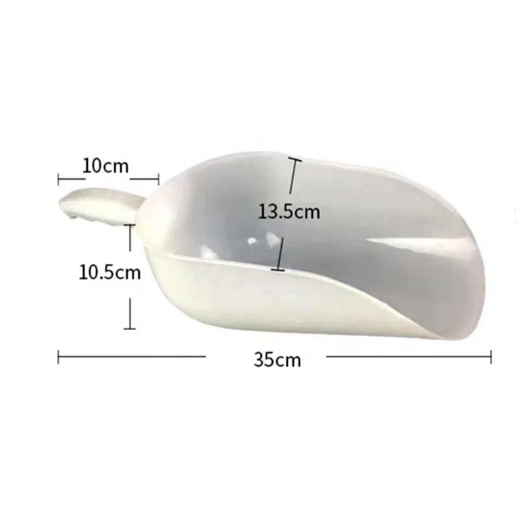 Household Plastic Rice Flour Food Shovel Thickened Popcorn Melon Seeds Ice Dried Fruit Shovel for Farms Home Use Tea Shovel