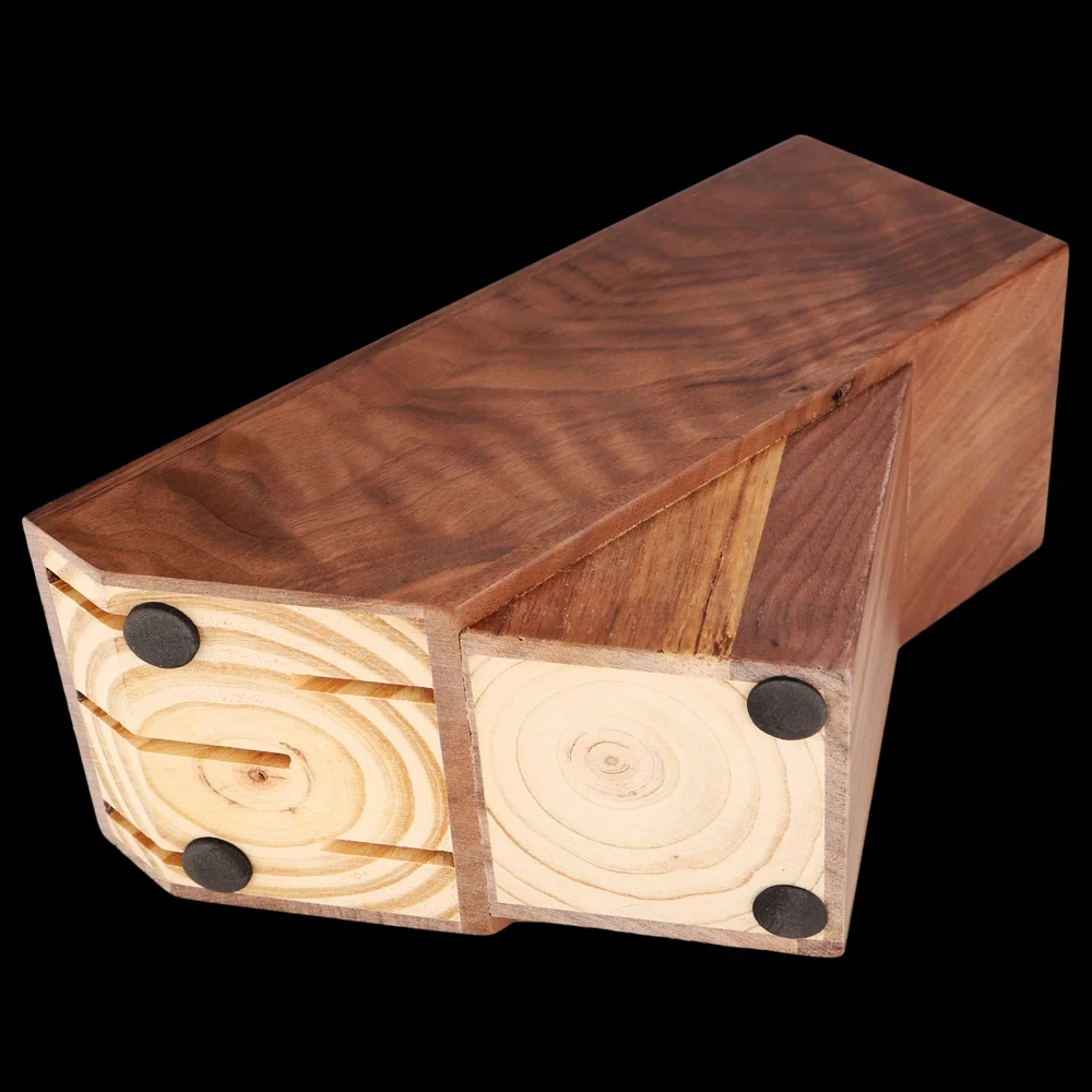 XITUO Slot Universal Knife Block Solid Wood Countertop Holder and Organizer for Easy Kitchen Knife Storage Factory direct sales