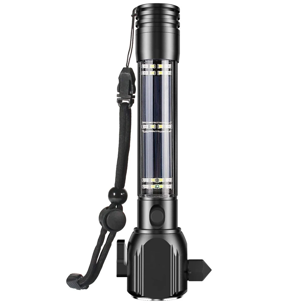 Outdoor Waterproof Flash Light, High Power mini T6 LED Glare Zoomable 5Modes Camping Flashlight