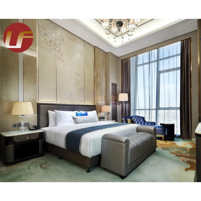5 Star Hotel Hohhot Wanda Vista Bedroom Set Modern Double&Twin Room Hotel Room Customized Hotel Bedroom Furniture