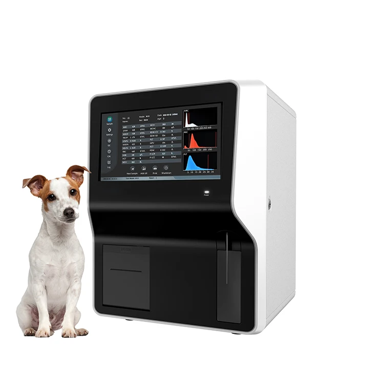 Portable Clindiag Animal Cell Counter Fully Automated 3 Part Veterinary Hematology Analyzer