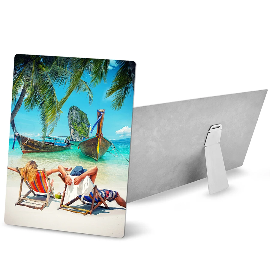 TOPJLH Sublimation Blanks Aluminum Board smooth White Photo Blanks metal Plate for Heat Transfer Printing license plates