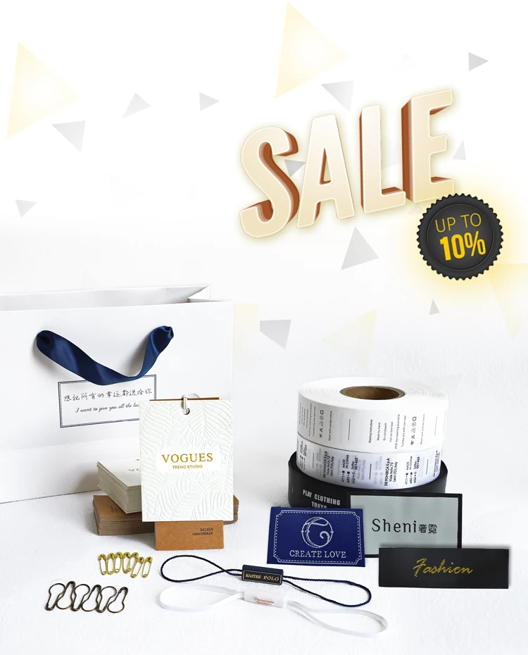 Free design custom main clothing labels clothing brands woven and printed