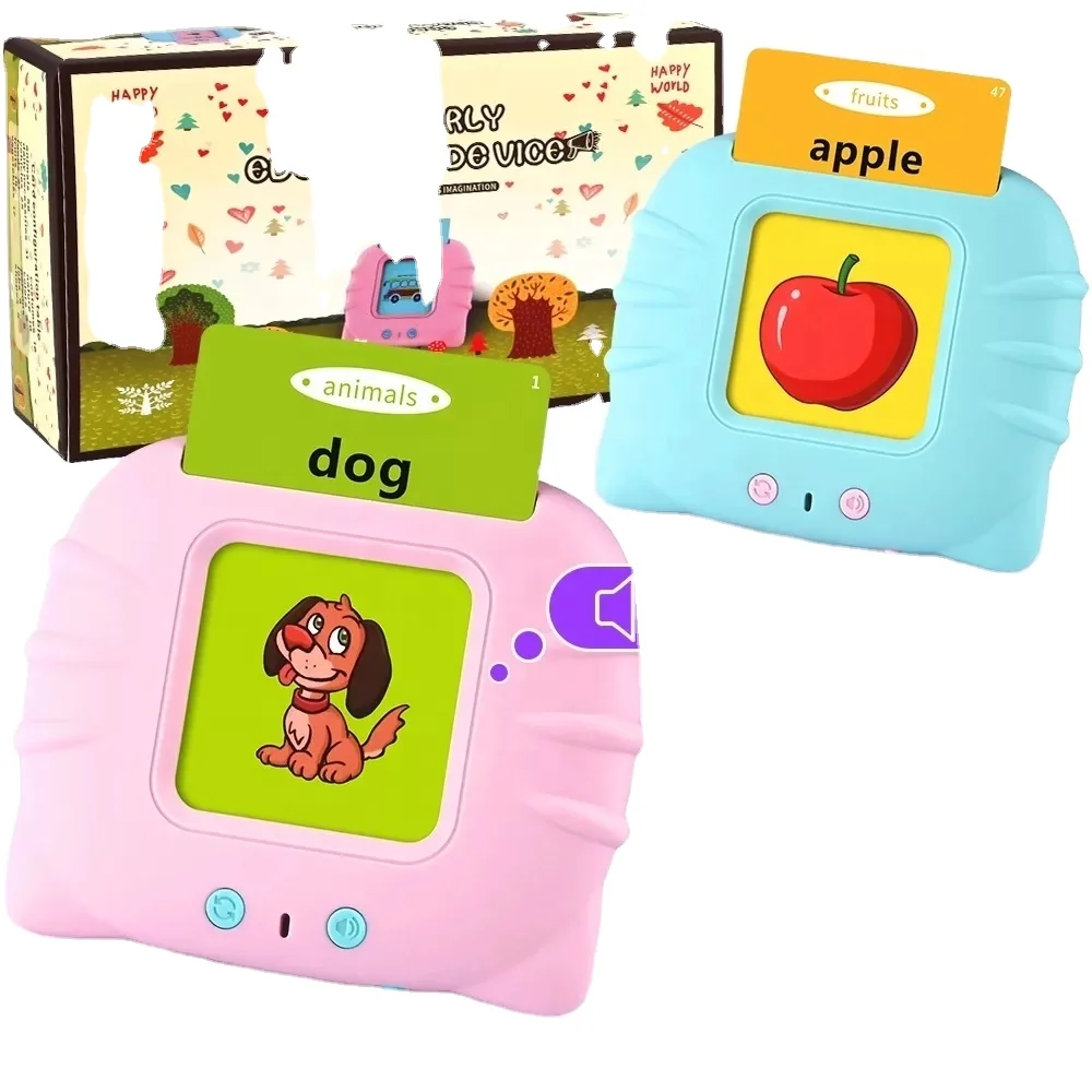 talking flash cards learning toys Talking Flashcards Learning Toys for Toddlers Montessori Toy Flash Card for Age 2 3 4 5 6