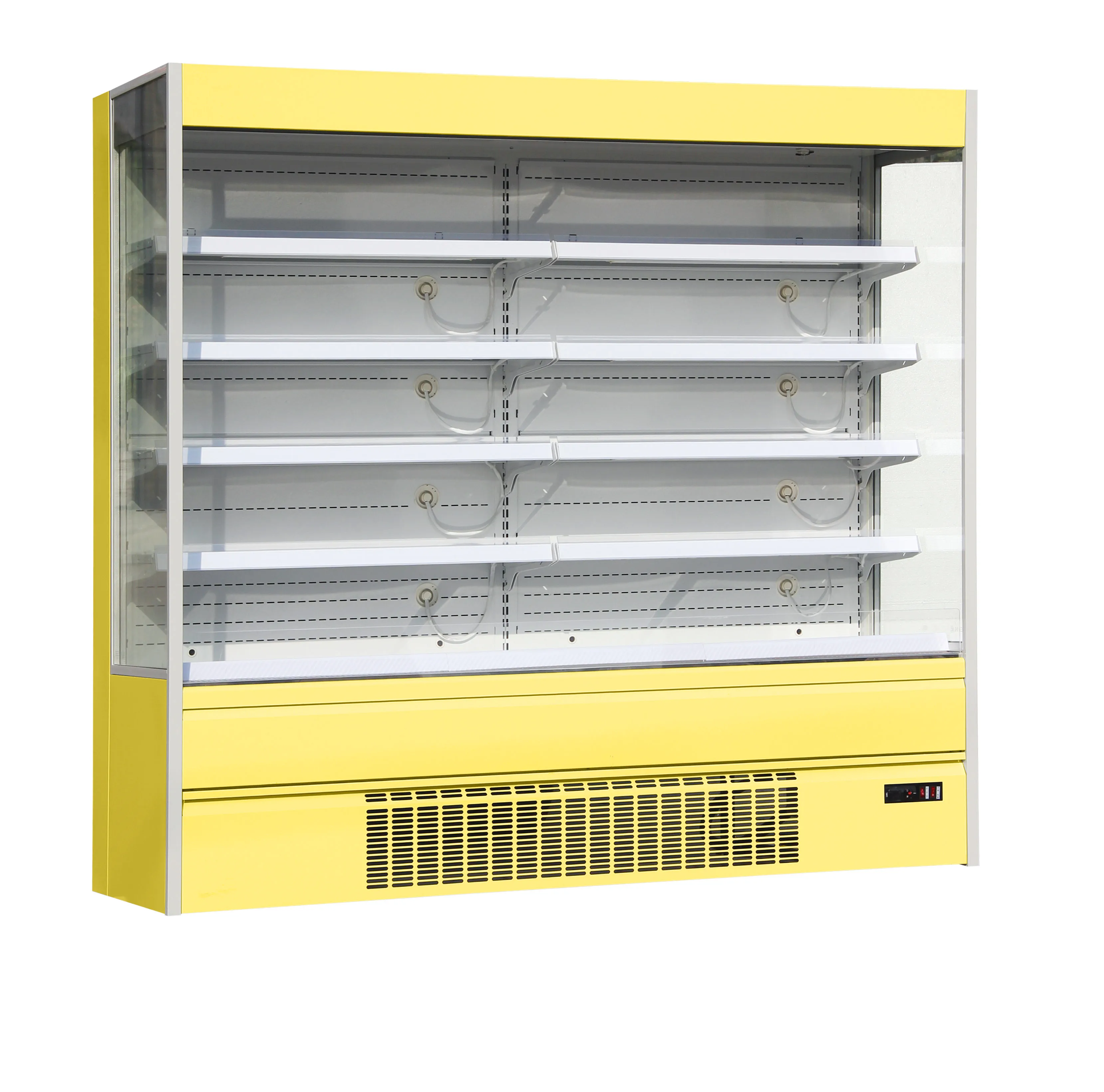 Commercial Supermarket Refrigerator Cooler Double-Temperature Open Air Display Case Single-Temperature Climate Type Air Cooling