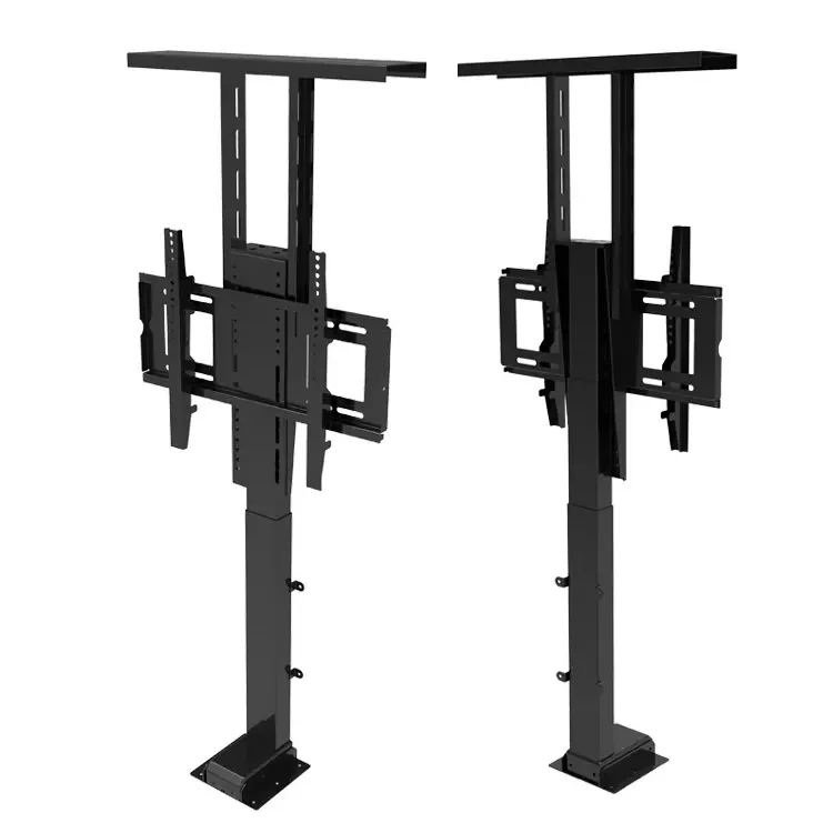Compact Electric Auto Motorised Tv Lift Stand With Remote Control
