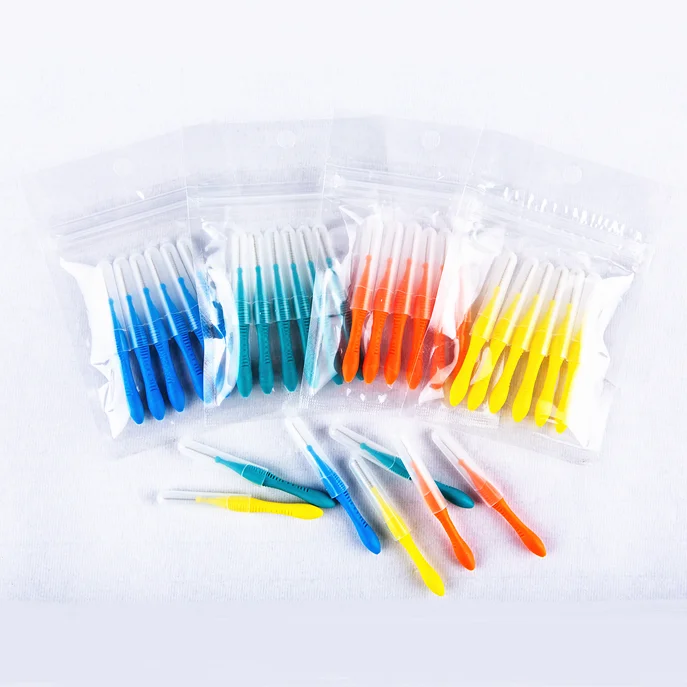 Oral care superior quality interdental brush soft tooth brush tooth clean orthodontic interdental brush.