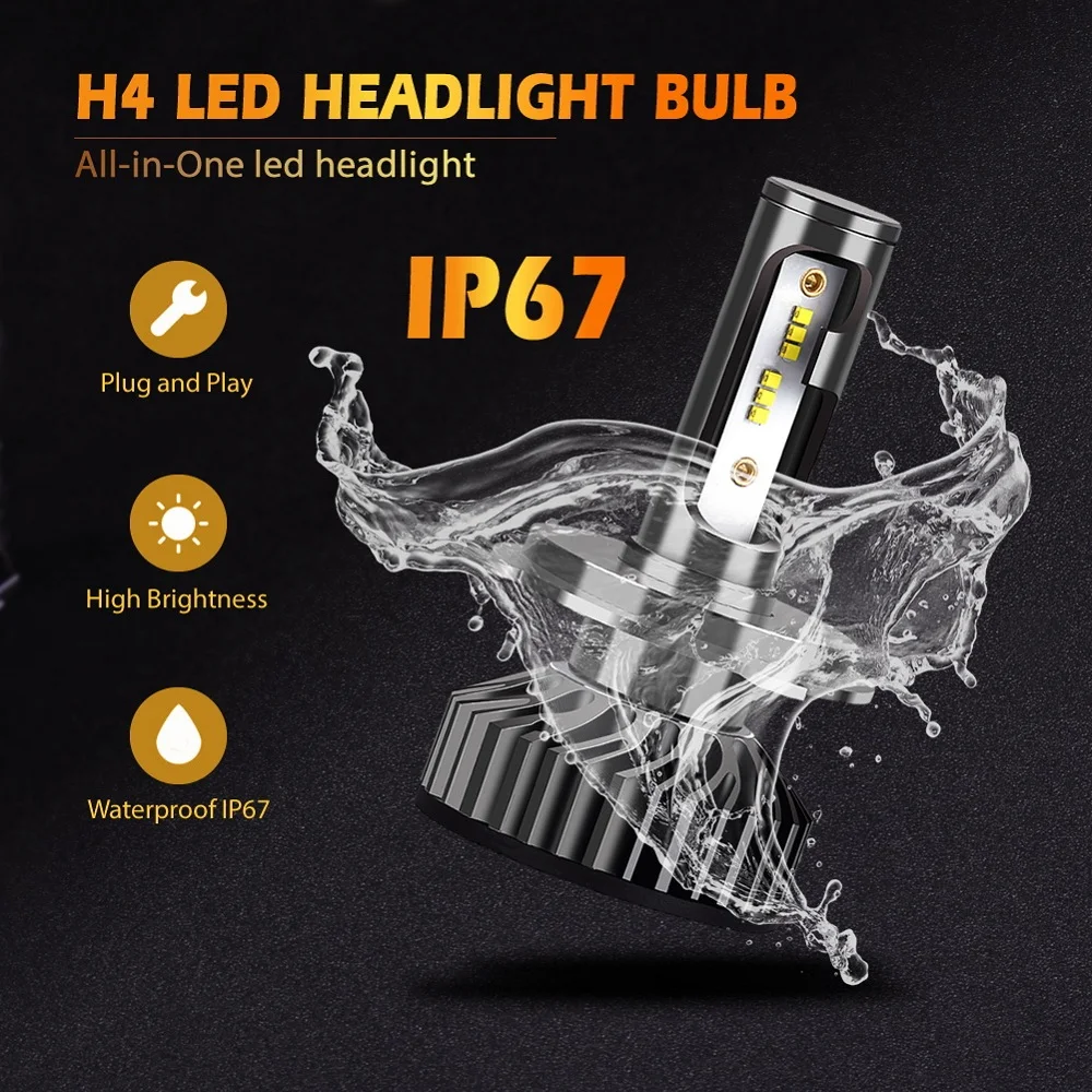 High quality  f2 zes Car Led Lights h1 h3 h4 h7 Led Headlights Auto Led Headlights