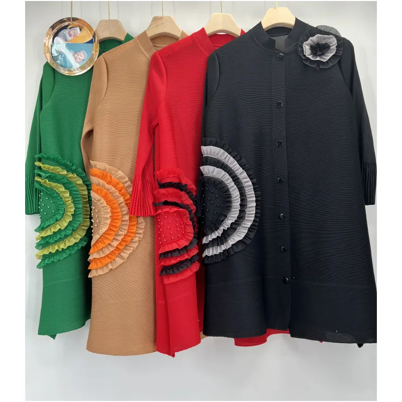 New loose plus dress 2022 pleated dress