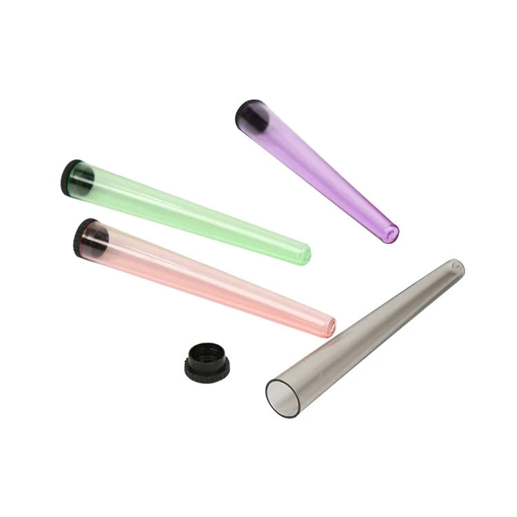 Best selling wholesale transparent custom color plastic cone tube tubes
