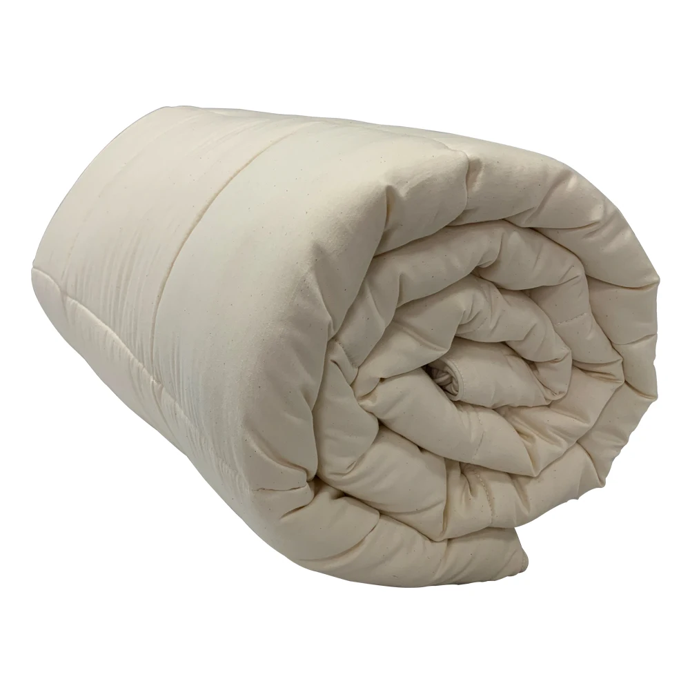 High quality natural wool filling cotton fabric bedding comforter bed