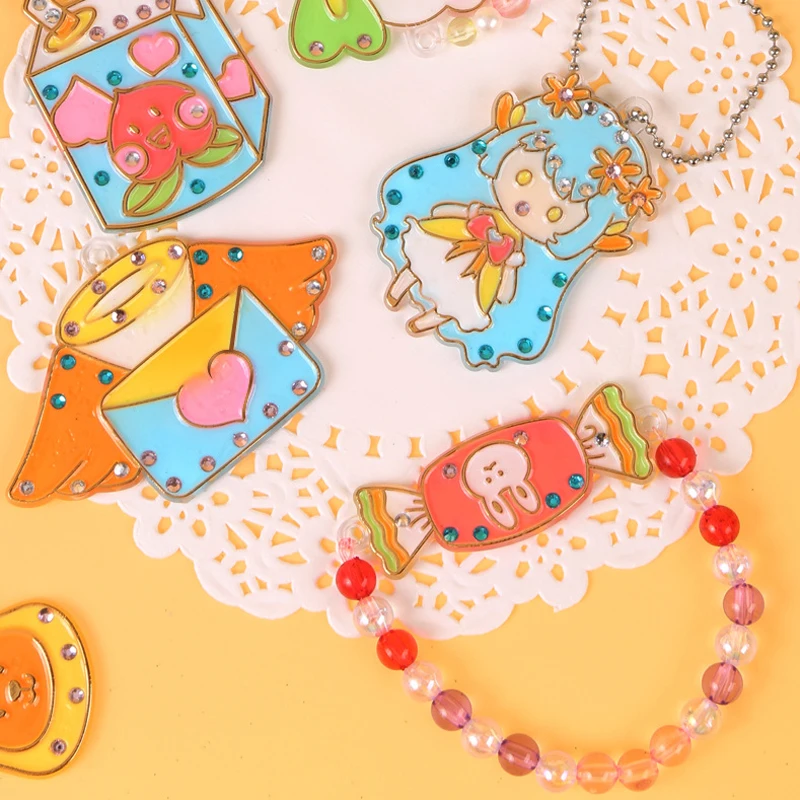 Handmade DIY Toy Crystal Glue Jewelry Education Drawing Toys Non baking Glue Painting Art Sets For Kids
