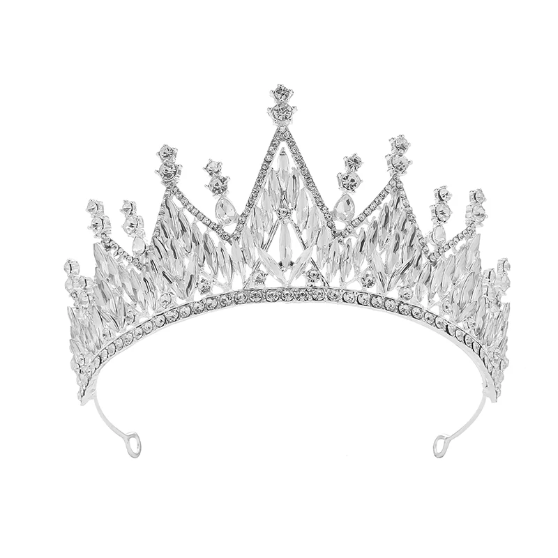 Crystal Hair Tiara  Party Tiara Crowns Happy Birthday Tiara Crowns Mermaid Hair Accessories