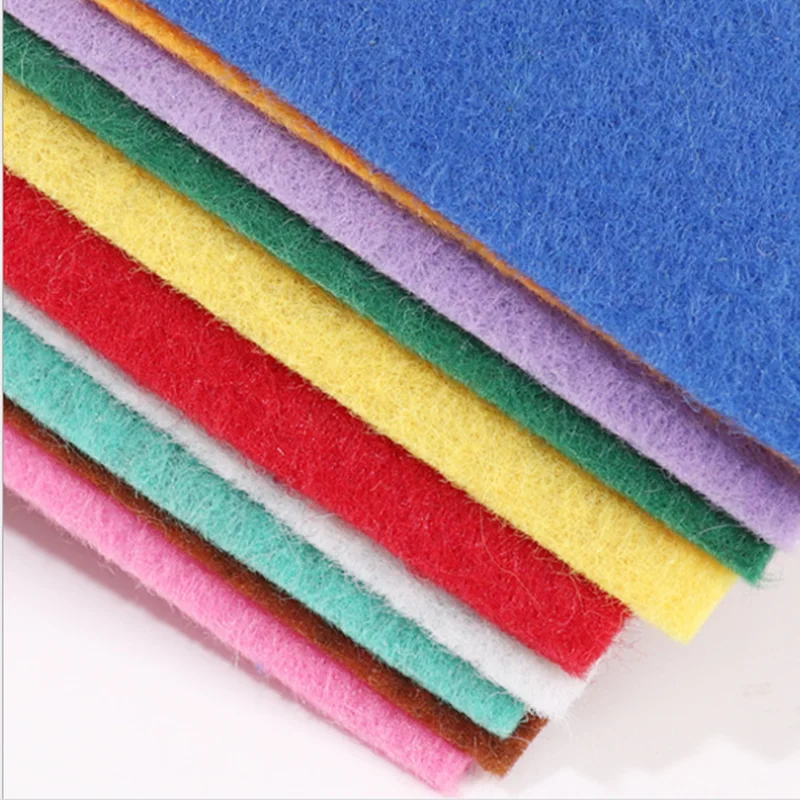 RPET colored felt cloth 1mm, 2mm, 3mm, 4mm, 5mm, non-woven fabric hand-cut sewing non-woven fabric