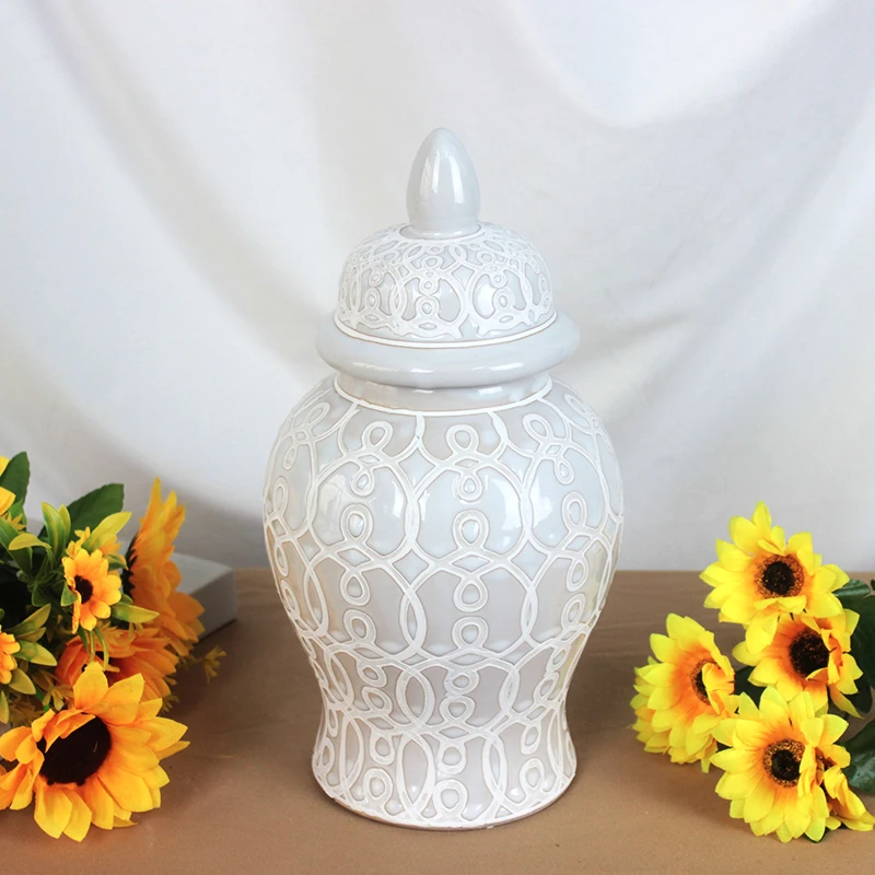small modern porcelain ginger jar table ginger jars white ceramic ginger jar vase home decor wholesale
