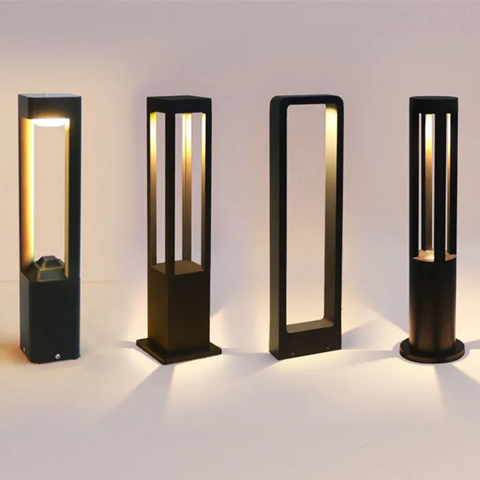 Customized 600MM 800MM Outdoor Landscape Pillar Lawn Lamp 7W 12W Garden LED Bollard LightPopular