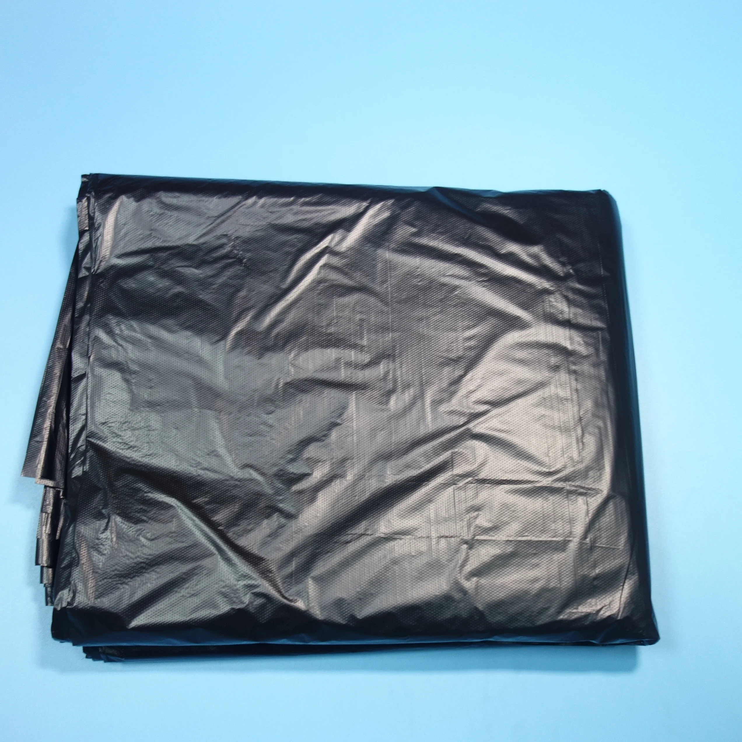 China supplier 60*70cm virgin 100% LDPE/HDPE  plastic garbage bags custom dustbin bags clean up stock