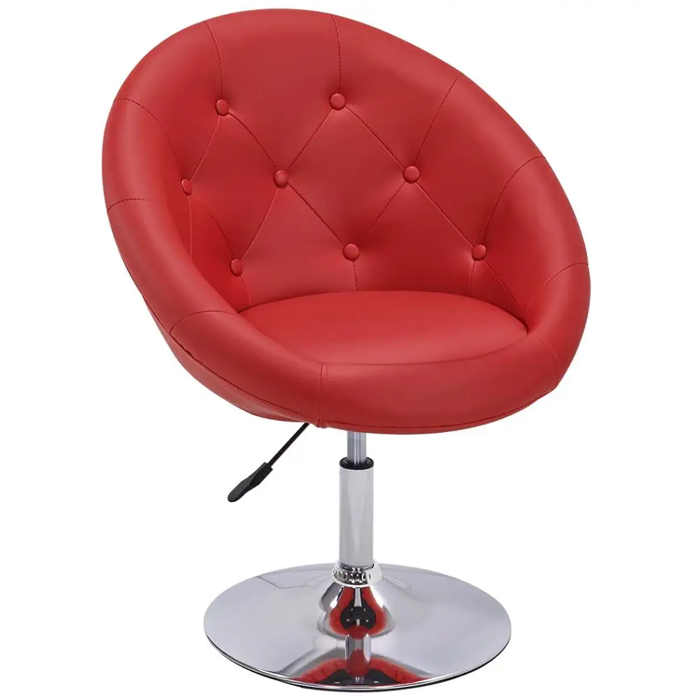 DH Velvet PU Leather Cover Upholstered Seat Adjustable bar chair stool