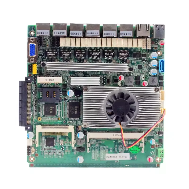 Zunsia Mini ITX Fanless Mainboard Cheap Intel Baytrail-D/I/M J1900 6xI211 LAN Ports for Pfsense Box Firewall Router