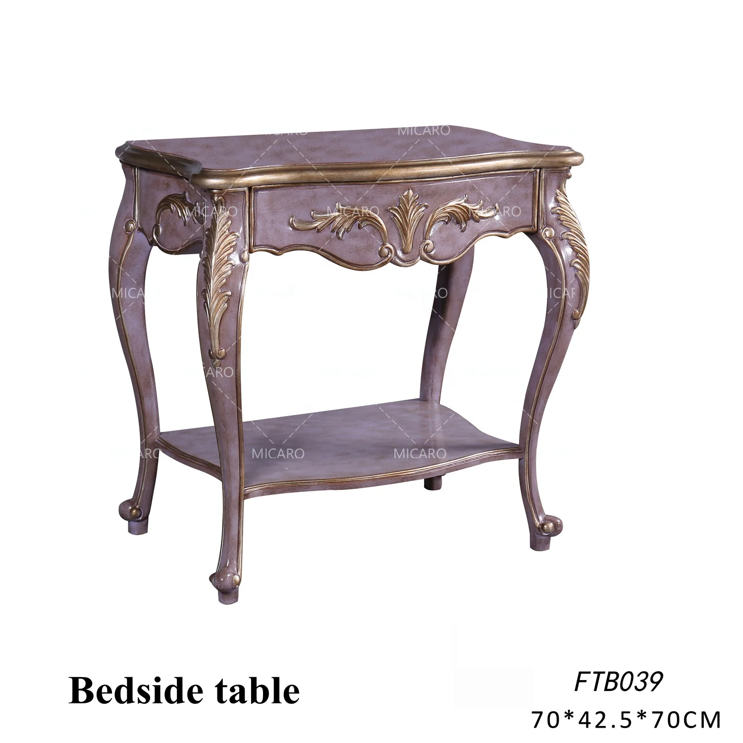 Rococo, классический стиль, цельная древесина, ручная резьба, принцесса, детская спальня, набор мебели