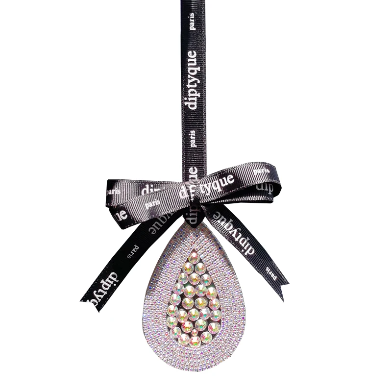 Peacock feather car pendant in car pendant rearview mirror net red car decoration inlaid with diamond creativity