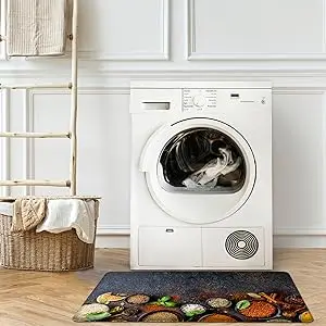 3D Printed Anti-Slip Kitchen Anti-Fatigue Mat Modern Waterproof Standing Nylon Mat Washable for Home Use