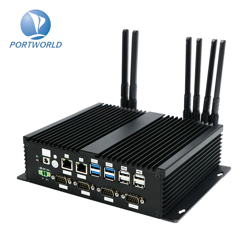ODM OEM RK3399Pro Portable Dual Lan Wall Mounted 5G Wifi Edge Computing Mini PC For Industrial Control