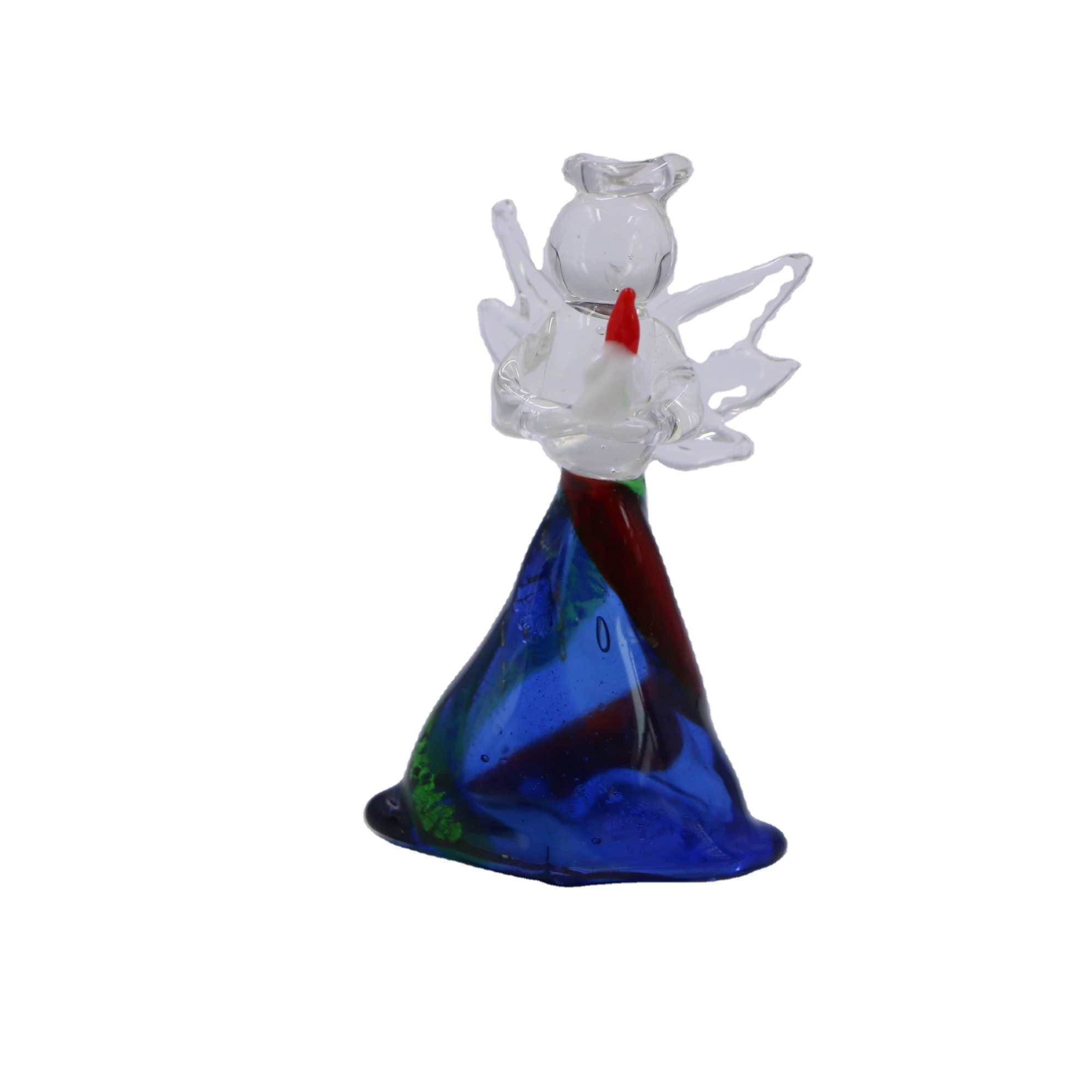 Wholesale Decorative  Blown Glass  Blue Angel