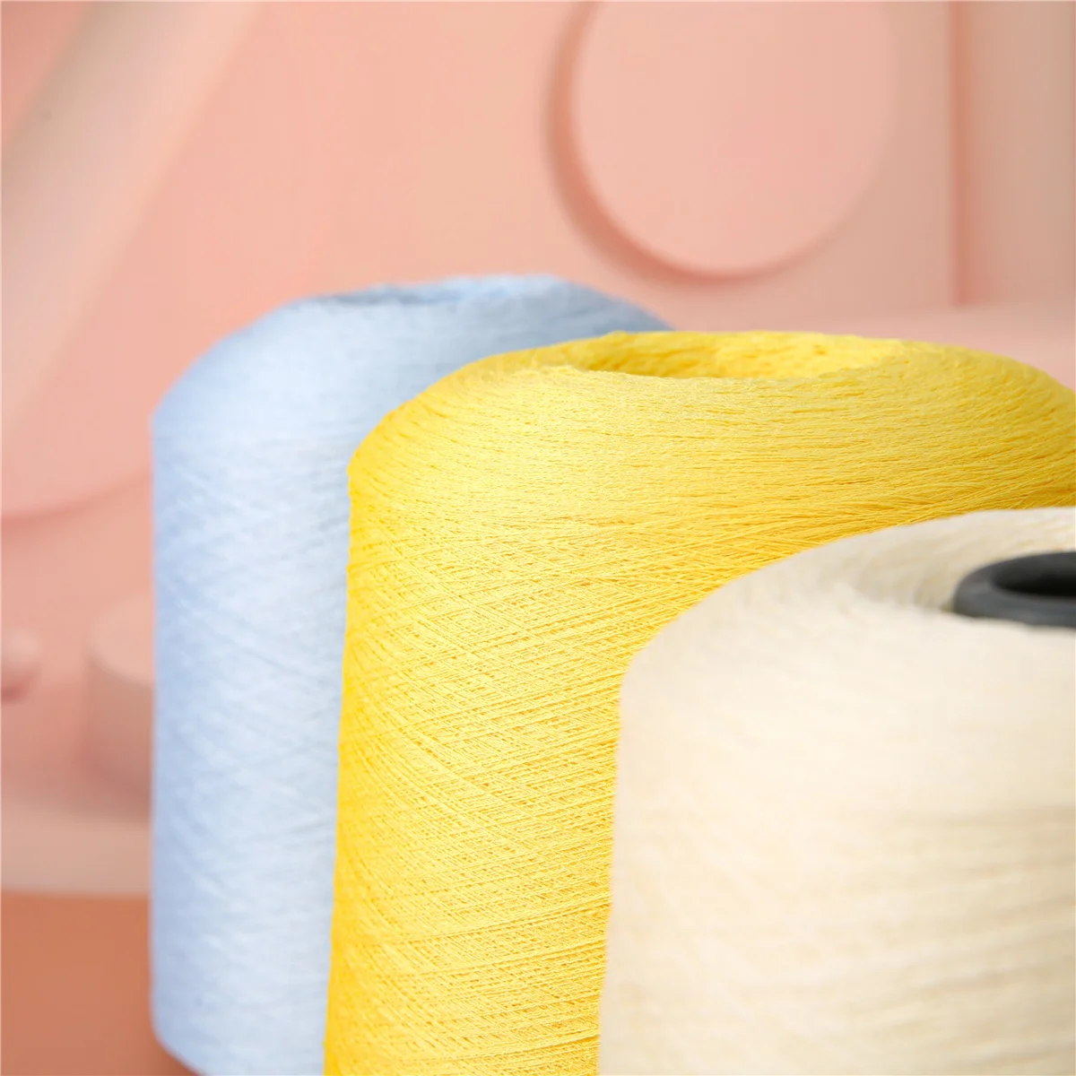 China Production Price Good Hand Feel Ice Smooth 28/1 Ice Silk Blended Yarn