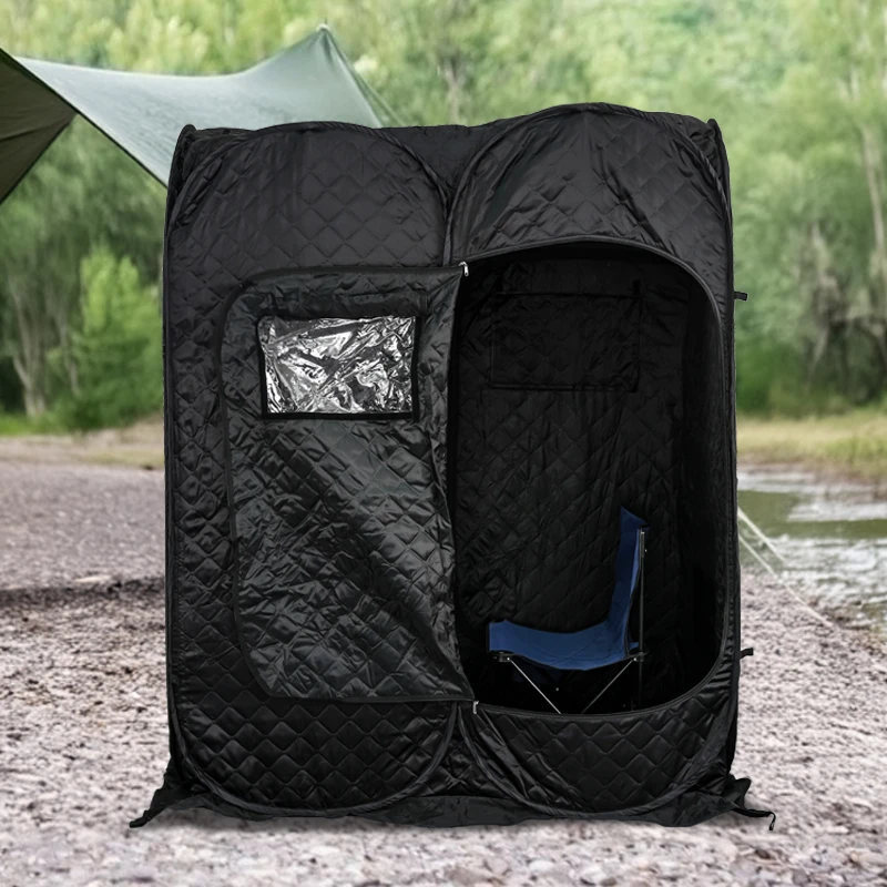 Outdoor Sauna Steam Room 2 Persons Tent for Outdoor Ice Fishing Dry Steam Sauna Ice Cube Fishing Shelter Tent