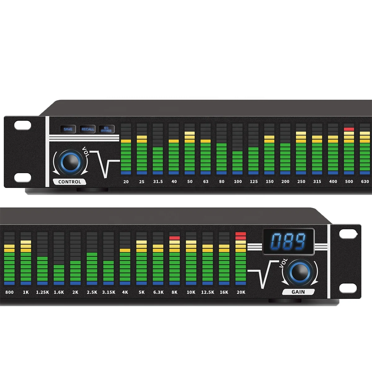 EQ-A31 Dj Karaoke Mixer Pro Audio Graphic Equalizer Microphone Voice Frequency Console Equalizer For Disco Ktv Stage Performance