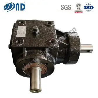 ND B0881 1000 RPM 2 to 1 Ratio Cast Iron Box Speed Reducer 90 Degree Right Angle Gearbox
