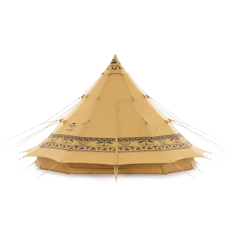 Naturehike Dunhuang series Brighten 12.3 outdoor glamping pod cotton canvas pyramid tent camping Tipi Desert Teepee tent