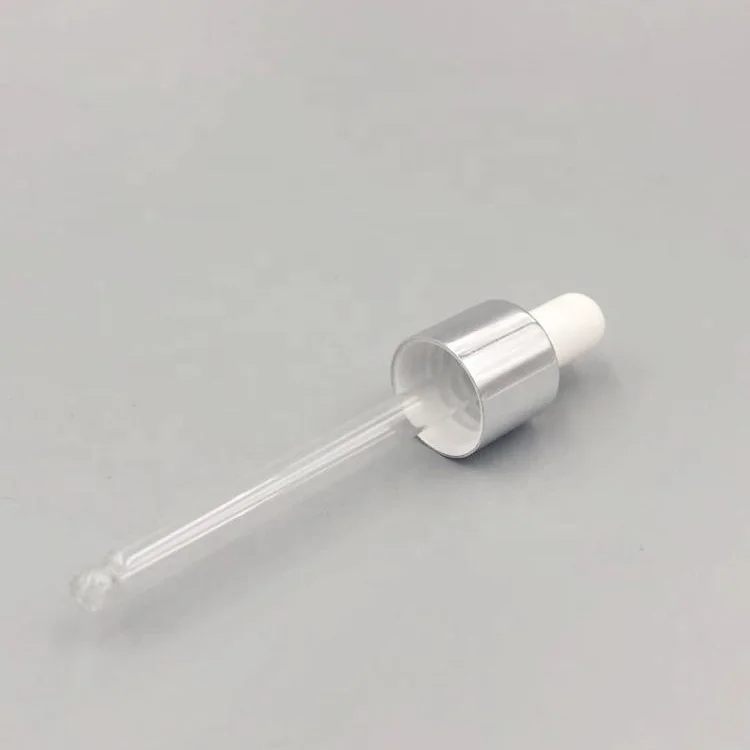 
18/410 20/410 24/410 aluminum glass dropper for essential oil bottle 