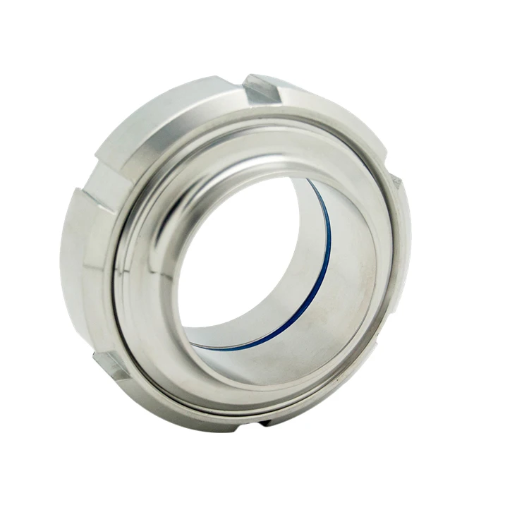 QiiMii Hot Sale SS304/SS316L Sanitary  Stainless Steel Rotary  Union Pipe Fitting Welding Tri-Clamp Thread Flange