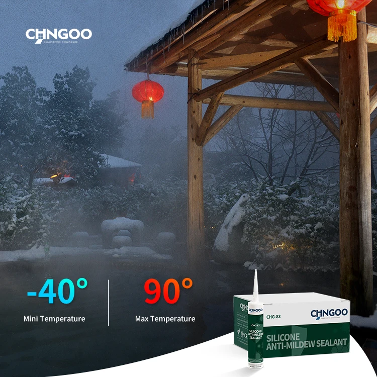 CHNGOO Prevalent Market High Quality Dry Time Fast Factory Low Price White Clear Black Silicone Sealant