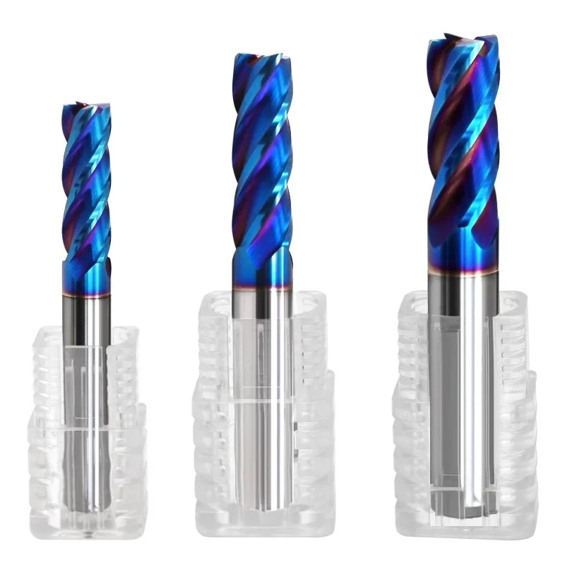 CNC Tungsten Solid Carbide HRC45 HRC55 HRC65 2/4 Flutes Corner Radius Bull Nose End Mill