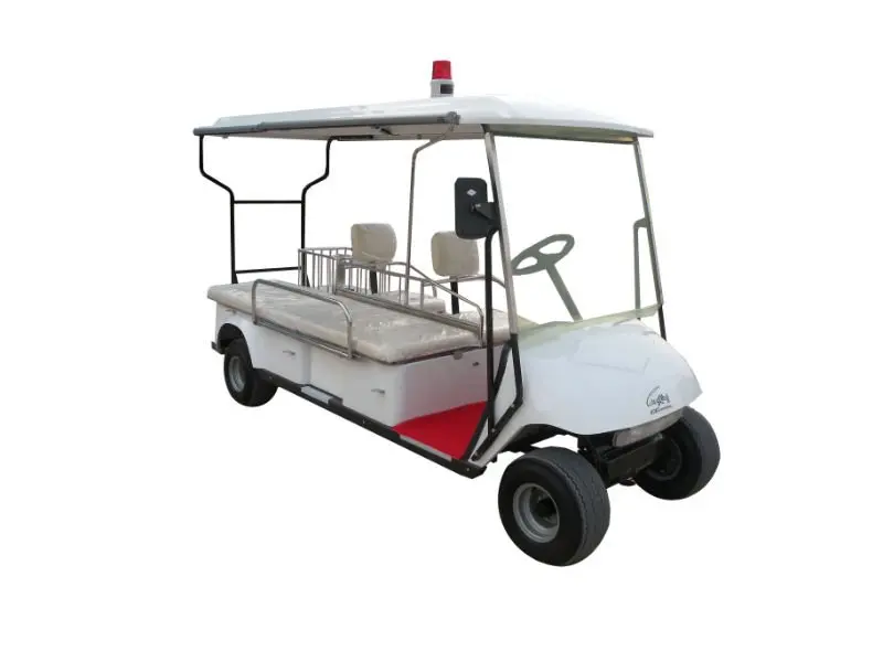 Wholesale Utility Vehicle New Design Ce Certificate 48V 3Kw 2 Seats +1 Bed Golf Cart Electric Ambulance Car