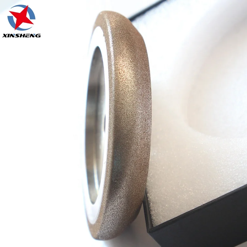 Sharpening sawmill bandsaw blades angle Electroplated CBN grinding Wheel disc WM diamond stone
