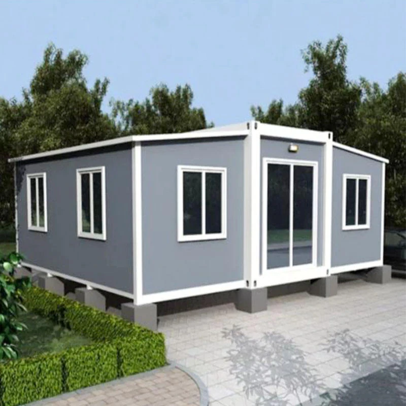 Grande Portable Folding Flat Pack Extendable Container House, Prefabricated China container casas used as refugee camp house