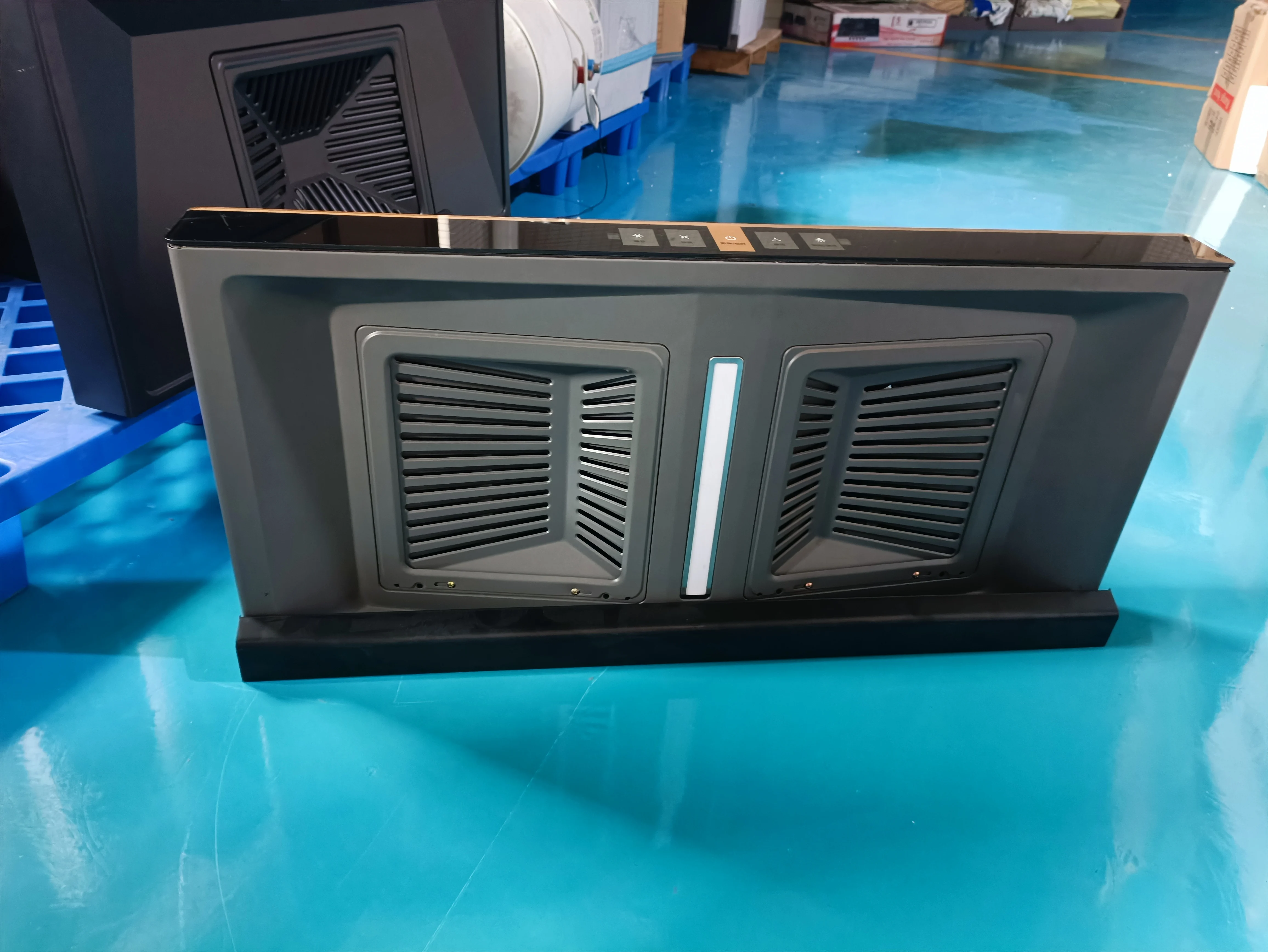 New Trend Kitchen Chimney Hood with Filter Power Suction High Efficiency Smart Range Hood Sensor Switch 90cm Powerful Copper