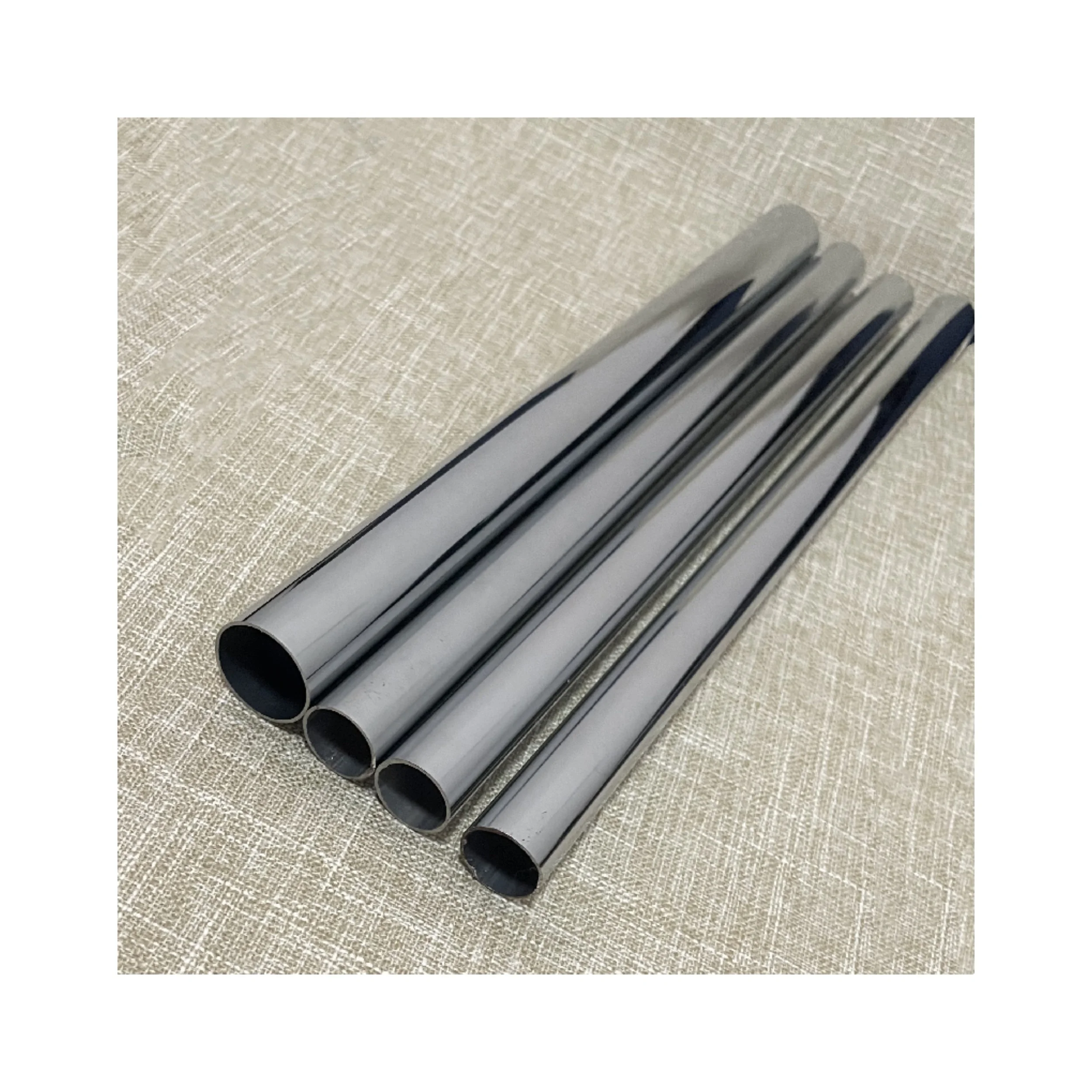 Plating chrome color  25Mm Tube Connector Closet Rods Round iron  Wardrobe Tube Polished Chrome Supports furniture hardware tube