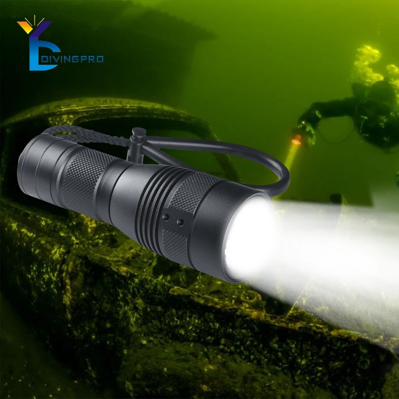 powerful 30W Rechargeable torch light 1000 lumen Led waterproof diving flashlight